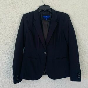 Apt.9 black business Torie style jacket /blazer buttons on the sleeves